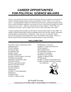 career opportunities for political science majors