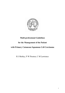 Multi-professional Guidelines for the Management of the Patient with