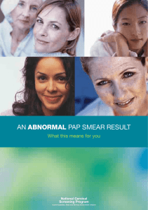 An abnormal pap smear result: What this means for you