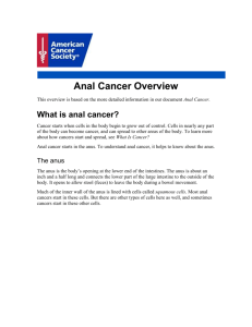 Anal Cancer Overview - American Cancer Society