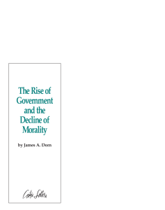The Rise of Government and the Decline of Morality