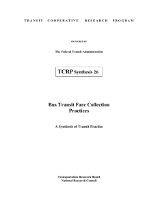 bus transit fare collection practices