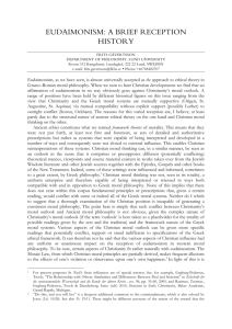 Eudaimonism a brief reception history