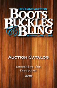 Auction Catalog - Highland School