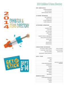 2014 Exhibitor Listing & Items Directory