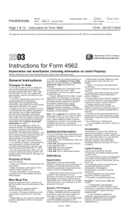 Instructions for Form 4562