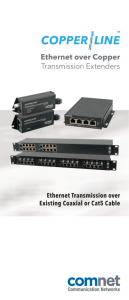 Ethernet over Copper Transmission Extenders