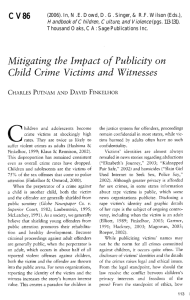 Mitigating the Impact of Publicity on Child Crime Victims and
