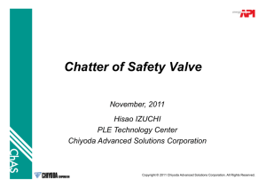Chatter of Safety Valve