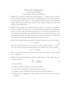 Physics 264: Problem Set 2