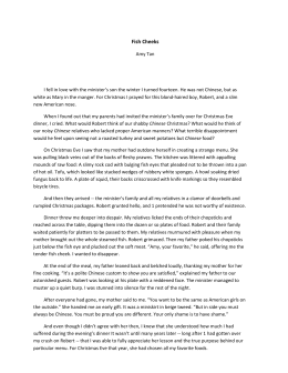 Fish cheeks character analysis picture