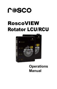 RoscoVIEW Rotator LCU/RCU
