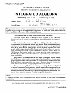 integrated algebra