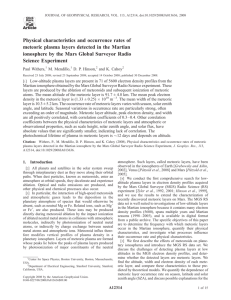 Physical characteristics and occurrence rates of meteoric plasma