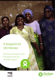 A blueprint for UN Women