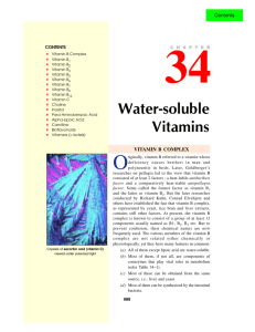 34. water-soluble vitamins