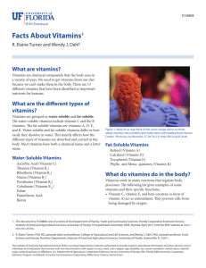 Facts About Vitamins