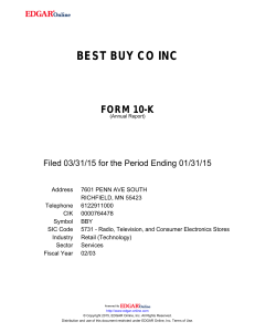 BEST BUY CO INC FORM 10-K