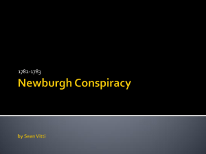 Newburgh Conspiracy - The Hudson River Valley Institute