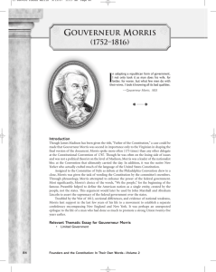 Gouverneur Morris - Bill of Rights Institute