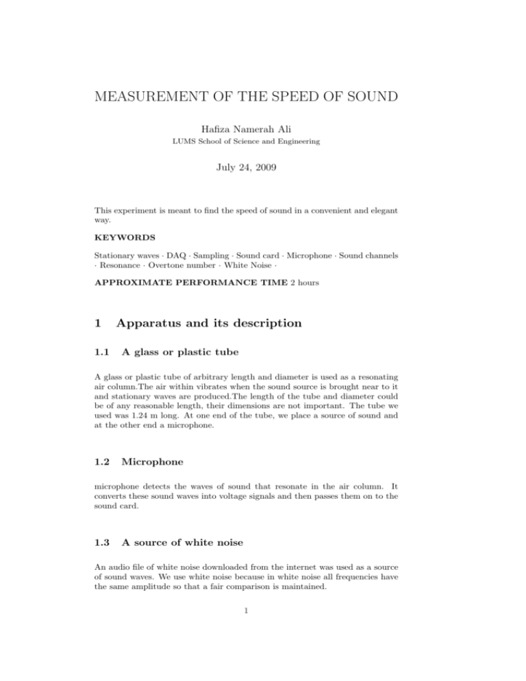 measurement-of-the-speed-of-sound