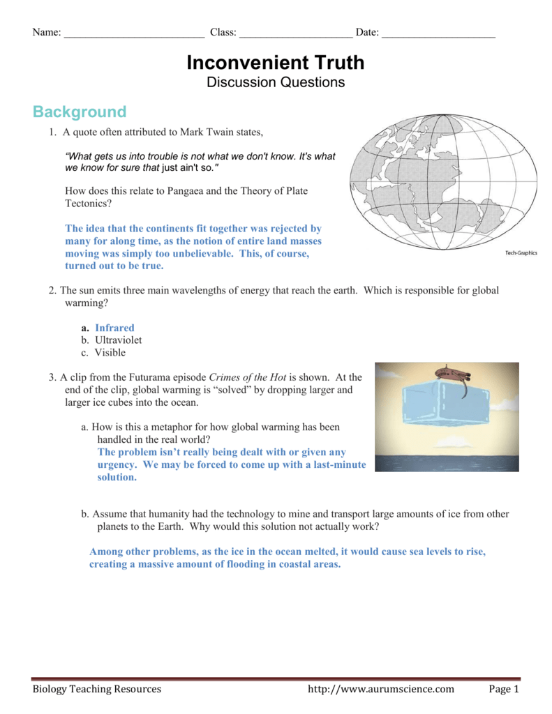 an inconvenient truth summary and analysis