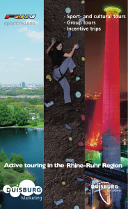 Rhine-Ruhr Region Active touring in the