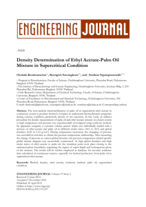 Density Determination of Ethyl Acetate