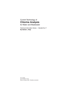 Current Technology of Chlorine Analysis