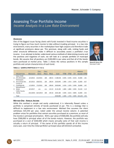 Assessing True Portfolio Income