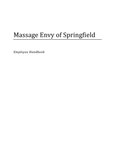 Massage Envy of Springfield Handbook