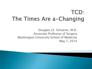 Trauma and TCD, Times are Changing - Barnes