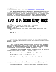 Marist 2014 Summer History Camp!!!
