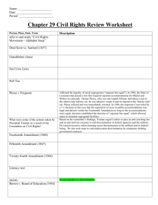 9B-Chapter 29 Review Worksheet-Civil Rights