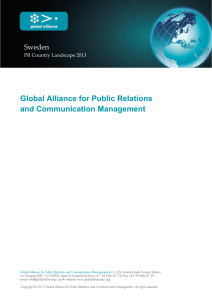 PR Landscape Sweden - Global Alliance for Public Relations and