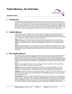 Flash Memory: An Overview