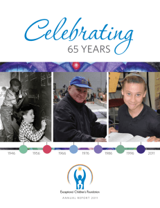 2011 Annual Report - Exceptional Children's Foundation