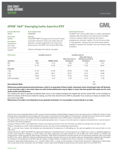 Fact Sheet:SPDR S&P Emerging Latin America ETF, Dec2015