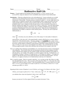 Radioactive Half-Life