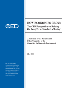 How Economies Grow - Committee for Economic Development