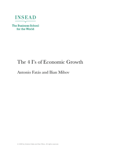 The 4 I's of Economic Growth