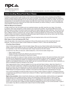 Understanding Mutual Fund Share Classes NPH201