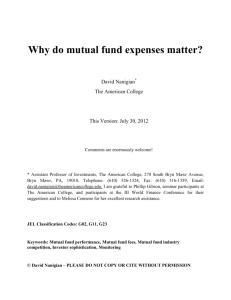 Why do mutual fund expenses matter?