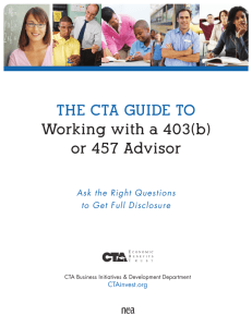or 457 Advisor - CTAinvest.org