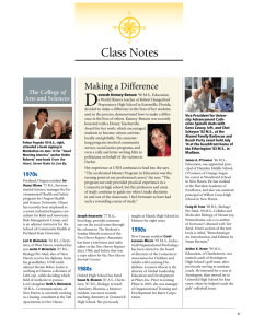 Class Notes - University of New Haven