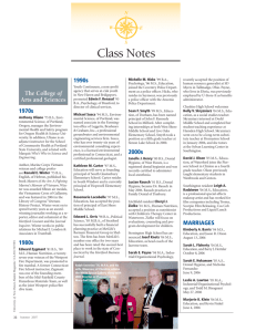 Class Notes - University of New Haven