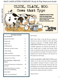 CLICK, CLACK, MOO: Cows that Type