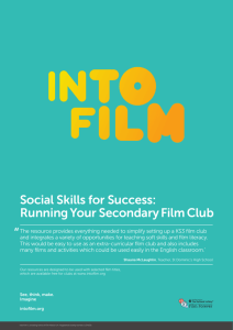 Running your Secondary Film Club