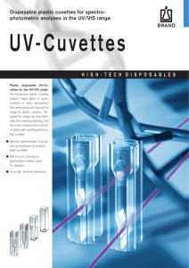 UV Cuvettes