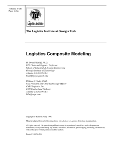 Logistics Composite Modeling - Supply Chain & Logistics Institute